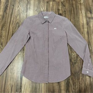 women's Lacoste button down dress shirt size 36 small